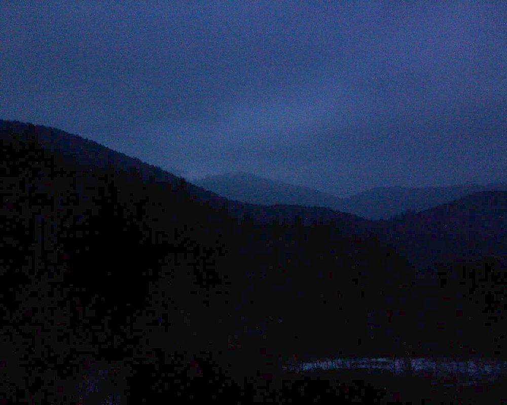 Le petit ballon vu depuis le Domaine Langmatt à Murbach le 09.02.2018 à 18:00 Le petit ballon (Alsace, Vosges) le 09.02.2018 à 18:00