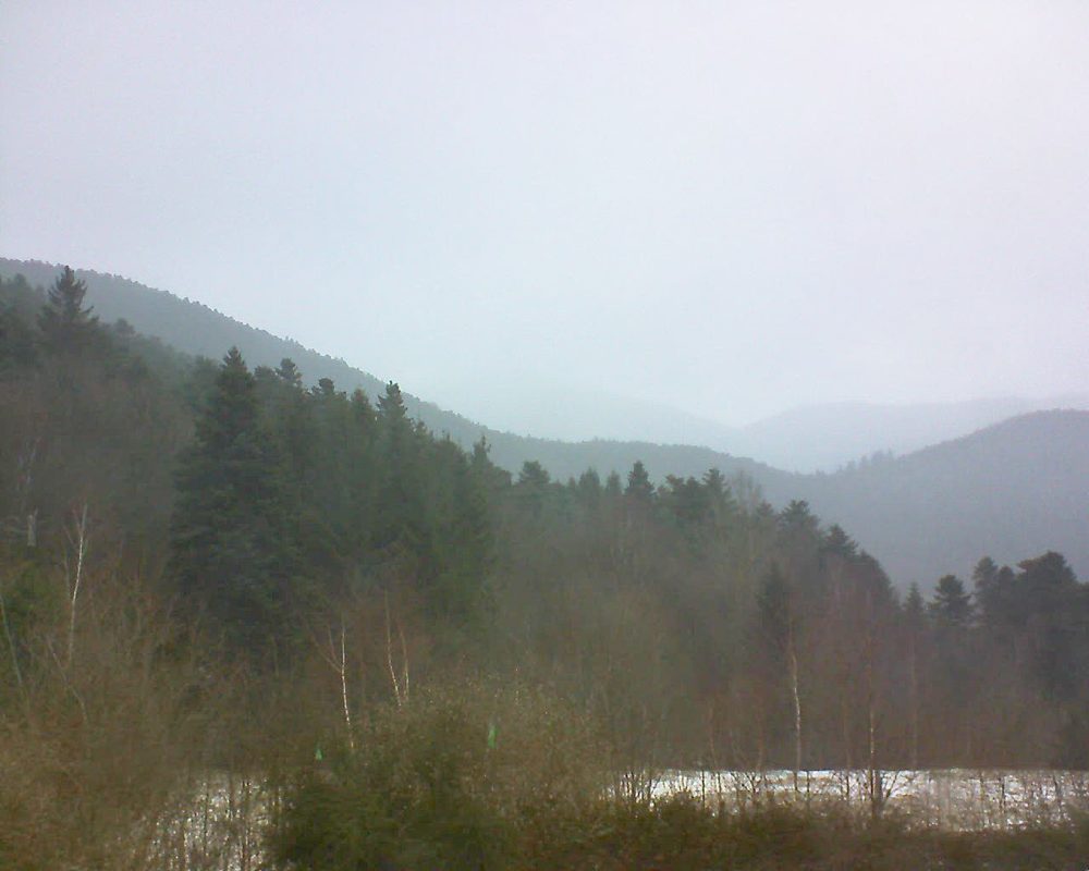 Le petit ballon vu depuis le Domaine Langmatt à Murbach le 11.02.2018 à 11:15 Le petit ballon (Alsace, Vosges) le 11.02.2018 à 11:15