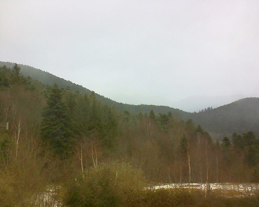 Le petit ballon vu depuis le Domaine Langmatt à Murbach le 11.02.2018 à 12:30 Le petit ballon (Alsace, Vosges) le 11.02.2018 à 12:30