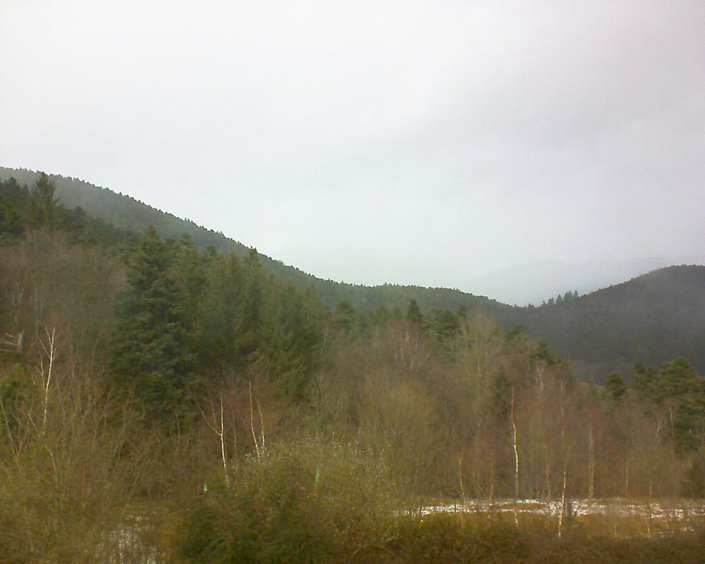 Le petit ballon vu depuis le Domaine Langmatt à Murbach le 11.02.2018 à 13:45 Le petit ballon (Alsace, Vosges) le 11.02.2018 à 13:45