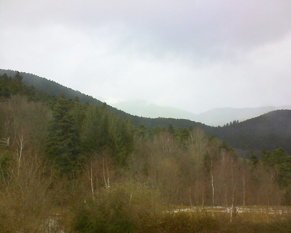 Le petit ballon vu depuis le Domaine Langmatt à Murbach le 11.02.2018 à 14:30 Le petit ballon (Alsace, Vosges) le 11.02.2018 à 14:30