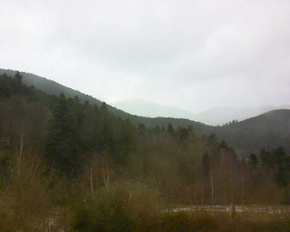 Le petit ballon vu depuis le Domaine Langmatt à Murbach le 11.02.2018 à 14:45 Le petit ballon (Alsace, Vosges) le 11.02.2018 à 14:45
