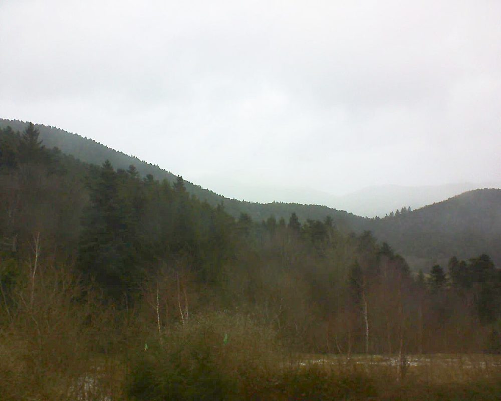 Le petit ballon vu depuis le Domaine Langmatt à Murbach le 11.02.2018 à 15:30 Le petit ballon (Alsace, Vosges) le 11.02.2018 à 15:30