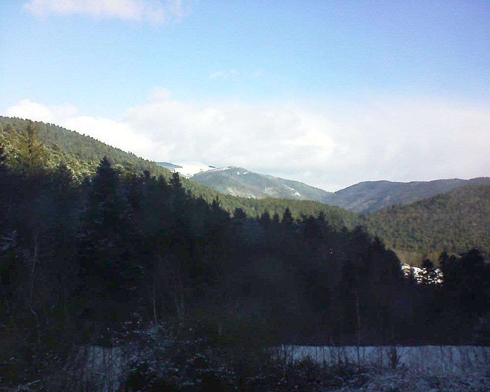 Le petit ballon vu depuis le Domaine Langmatt à Murbach le 12.02.2018 à 10:00 Le petit ballon (Alsace, Vosges) le 12.02.2018 à 10:00