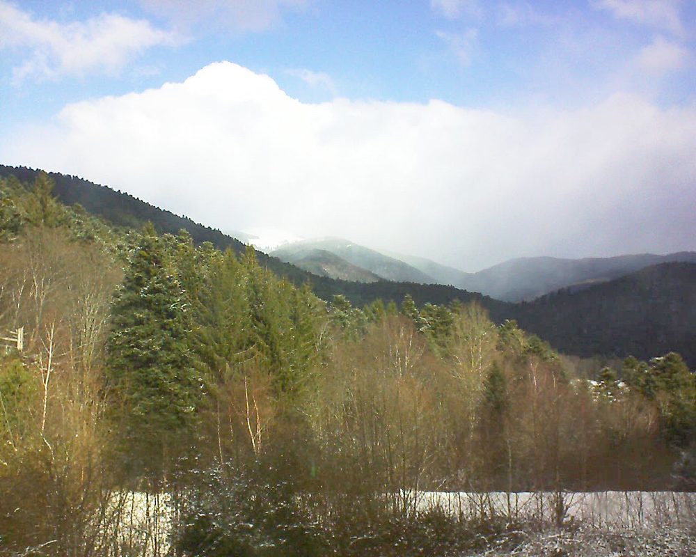 Le petit ballon vu depuis le Domaine Langmatt à Murbach le 12.02.2018 à 11:15 Le petit ballon (Alsace, Vosges) le 12.02.2018 à 11:15