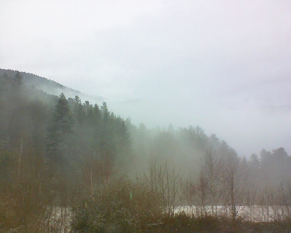 Le petit ballon vu depuis le Domaine Langmatt à Murbach le 15.02.2018 à 10:30 Le petit ballon (Alsace, Vosges) le 15.02.2018 à 10:30