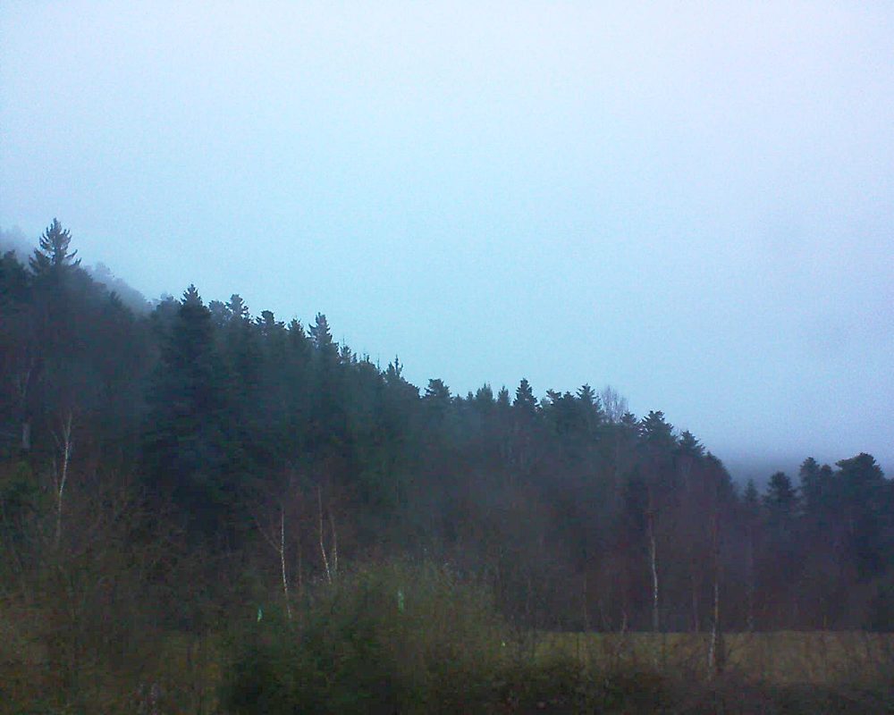 Le petit ballon vu depuis le Domaine Langmatt à Murbach le 15.02.2018 à 17:45 Le petit ballon (Alsace, Vosges) le 15.02.2018 à 17:45