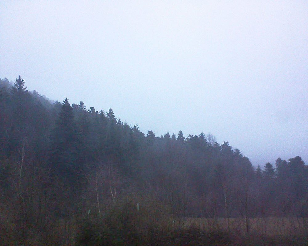 Le petit ballon vu depuis le Domaine Langmatt à Murbach le 16.02.2018 à 07:45 Le petit ballon (Alsace, Vosges) le 16.02.2018 à 07:45