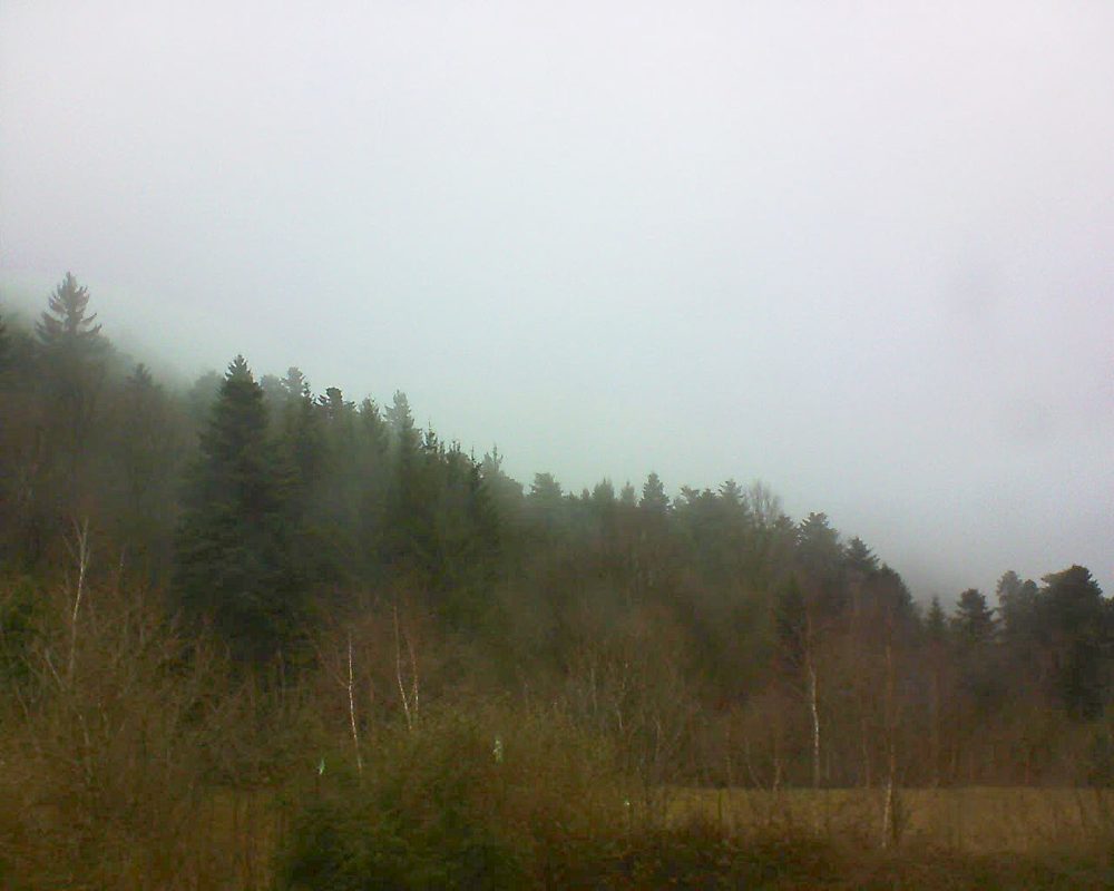 Le petit ballon vu depuis le Domaine Langmatt à Murbach le 16.02.2018 à 10:30 Le petit ballon (Alsace, Vosges) le 16.02.2018 à 10:30