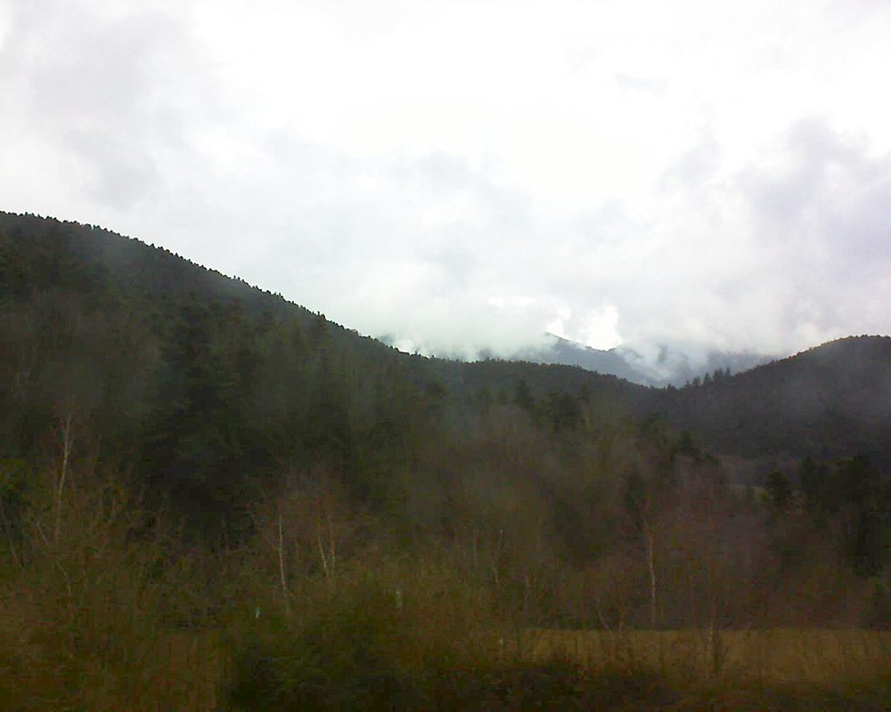 Le petit ballon vu depuis le Domaine Langmatt à Murbach le 16.02.2018 à 12:00 Le petit ballon (Alsace, Vosges) le 16.02.2018 à 12:00