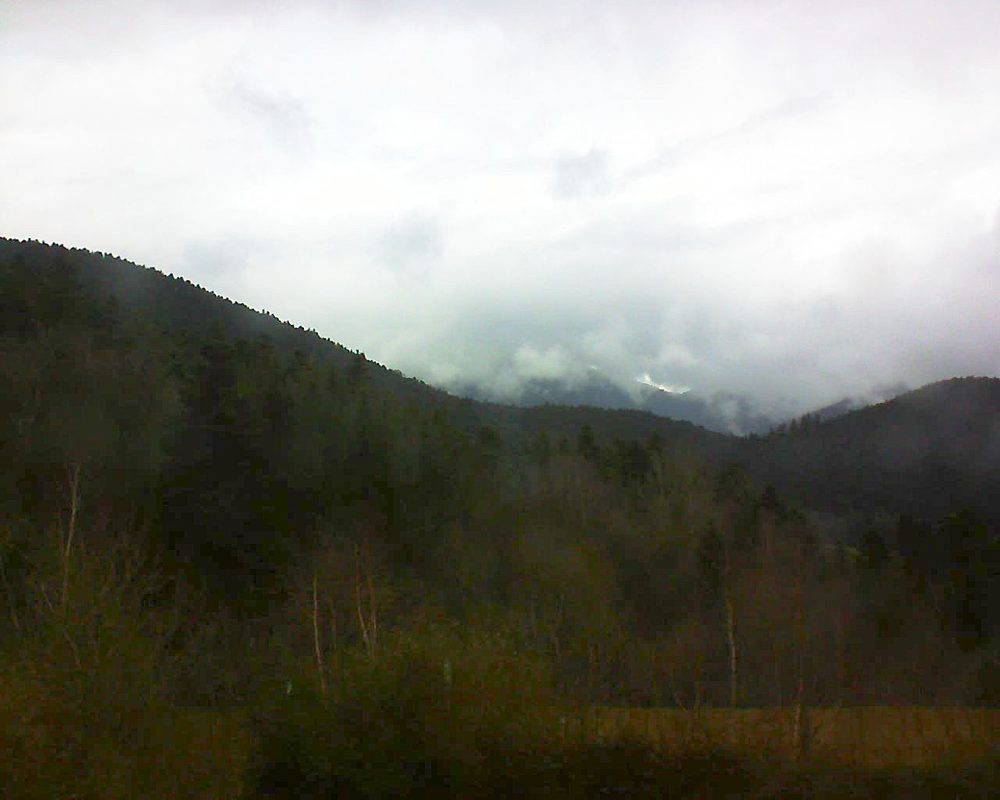 Le petit ballon vu depuis le Domaine Langmatt à Murbach le 16.02.2018 à 12:15 Le petit ballon (Alsace, Vosges) le 16.02.2018 à 12:15