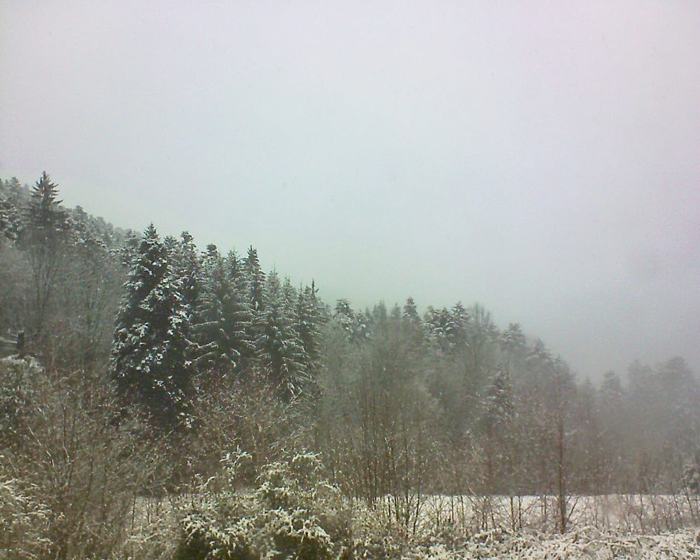 Le petit ballon vu depuis le Domaine Langmatt à Murbach le 17.02.2018 à 14:00 Le petit ballon (Alsace, Vosges) le 17.02.2018 à 14:00