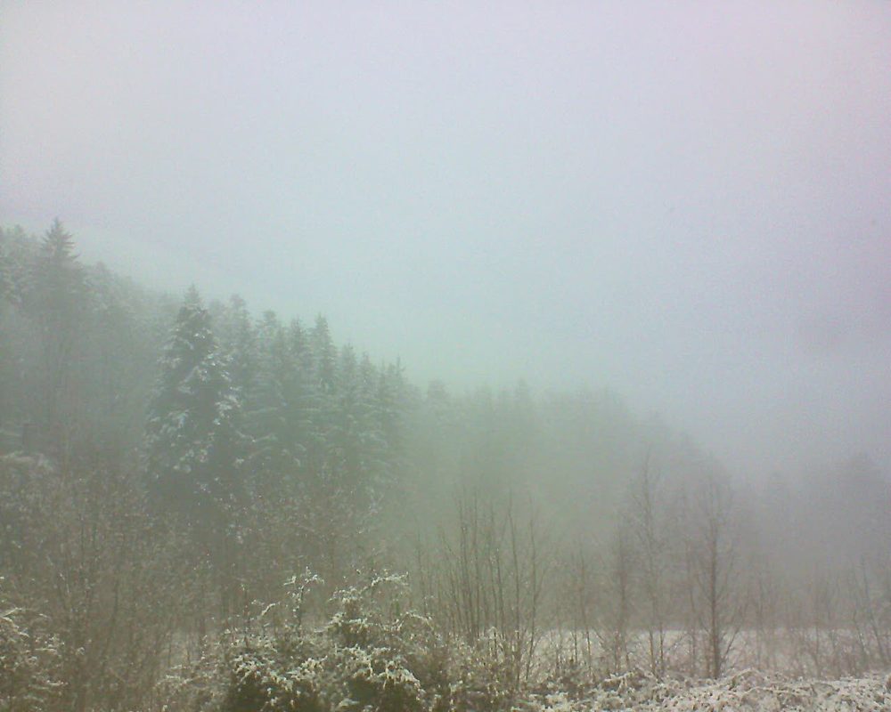 Le petit ballon vu depuis le Domaine Langmatt à Murbach le 17.02.2018 à 15:00 Le petit ballon (Alsace, Vosges) le 17.02.2018 à 15:00