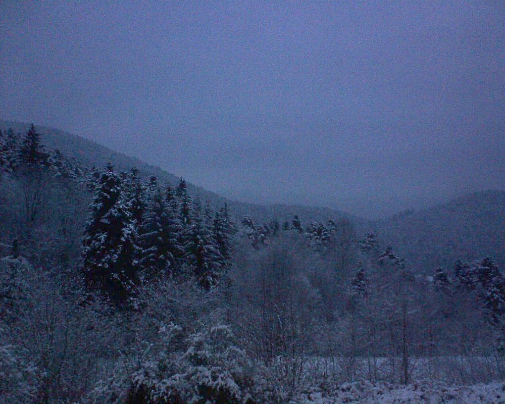 Le petit ballon vu depuis le Domaine Langmatt à Murbach le 19.02.2018 à 18:15 Le petit ballon (Alsace, Vosges) le 19.02.2018 à 18:15