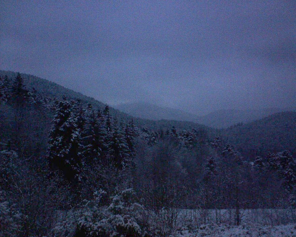 Le petit ballon vu depuis le Domaine Langmatt à Murbach le 20.02.2018 à 18:15 Le petit ballon (Alsace, Vosges) le 20.02.2018 à 18:15
