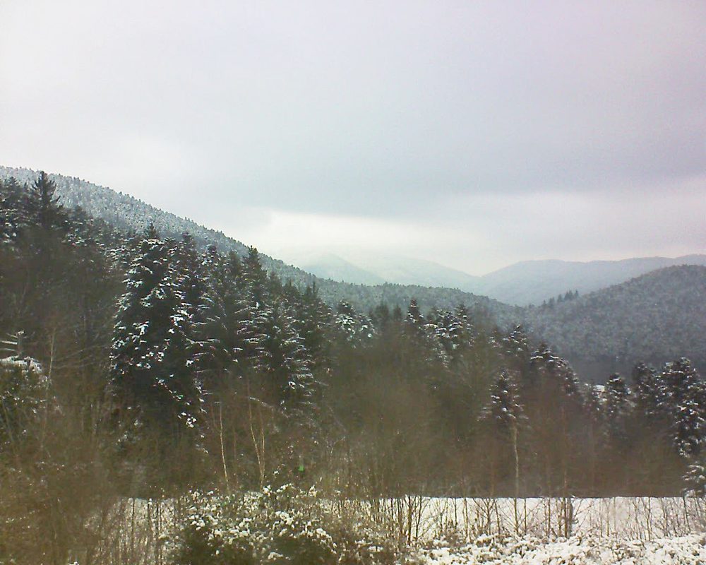 Le petit ballon vu depuis le Domaine Langmatt à Murbach le 23.02.2018 à 12:15 Le petit ballon (Alsace, Vosges) le 23.02.2018 à 12:15