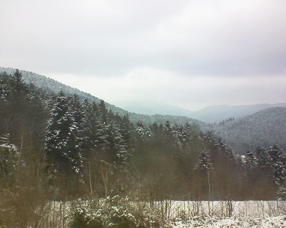 Le petit ballon vu depuis le Domaine Langmatt à Murbach le 23.02.2018 à 14:00 Le petit ballon (Alsace, Vosges) le 23.02.2018 à 14:00