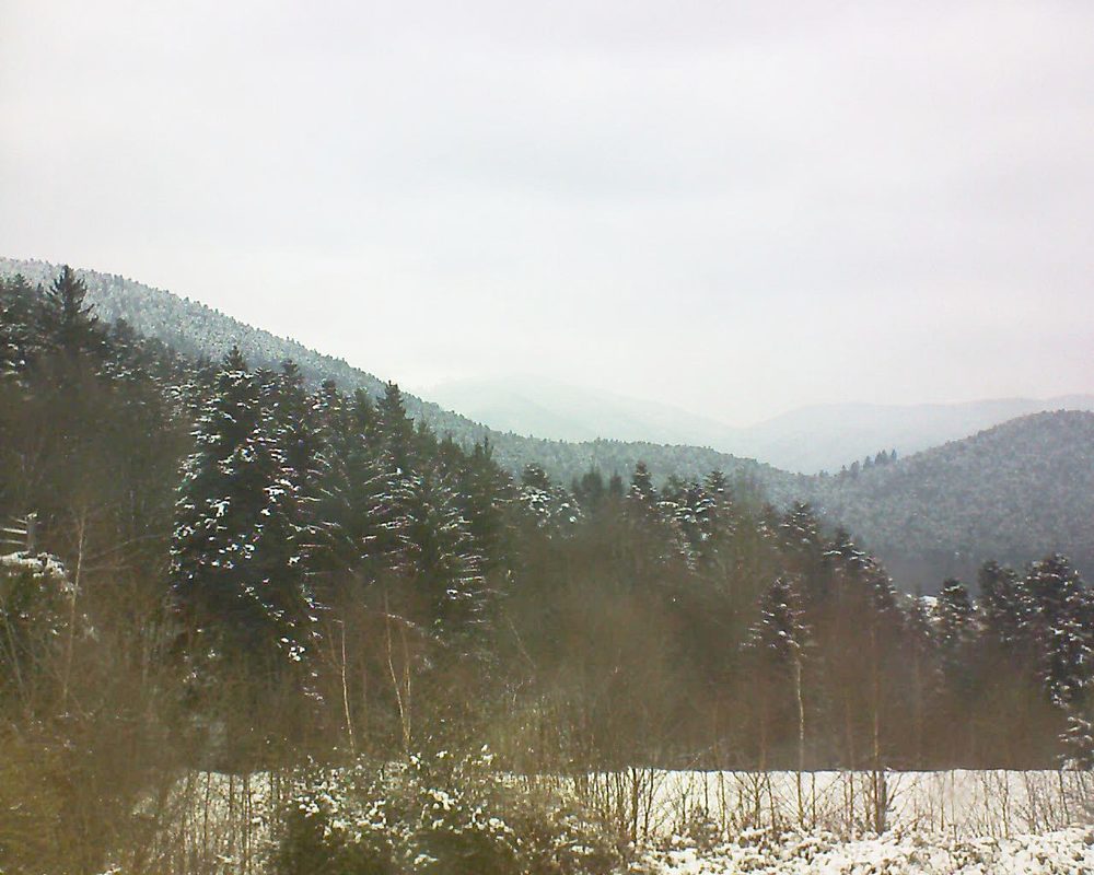 Le petit ballon vu depuis le Domaine Langmatt à Murbach le 24.02.2018 à 12:30 Le petit ballon (Alsace, Vosges) le 24.02.2018 à 12:30