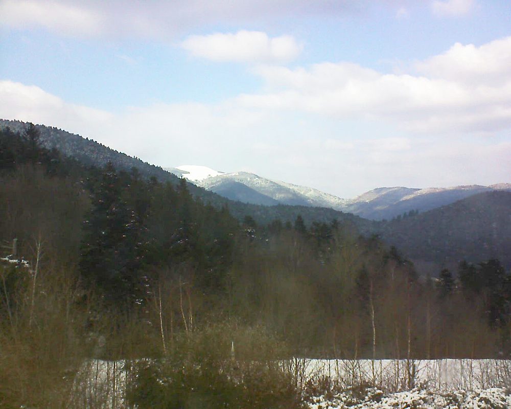 Le petit ballon vu depuis le Domaine Langmatt à Murbach le 26.02.2018 à 15:00 Le petit ballon (Alsace, Vosges) le 26.02.2018 à 15:00