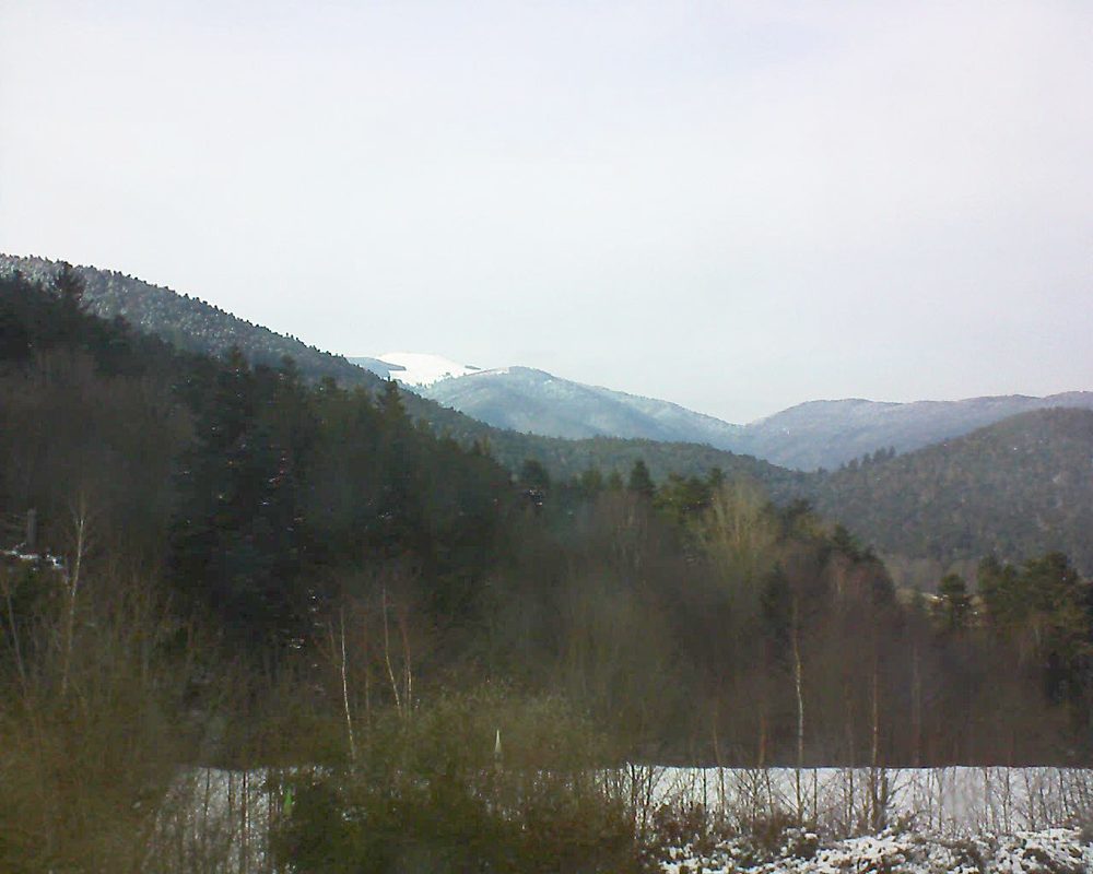 Le petit ballon vu depuis le Domaine Langmatt à Murbach le 27.02.2018 à 16:00 Le petit ballon (Alsace, Vosges) le 27.02.2018 à 16:00