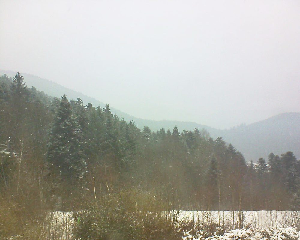 Le petit ballon vu depuis le Domaine Langmatt à Murbach le 01.03.2018 à 12:00 Le petit ballon (Alsace, Vosges) le 01.03.2018 à 12:00