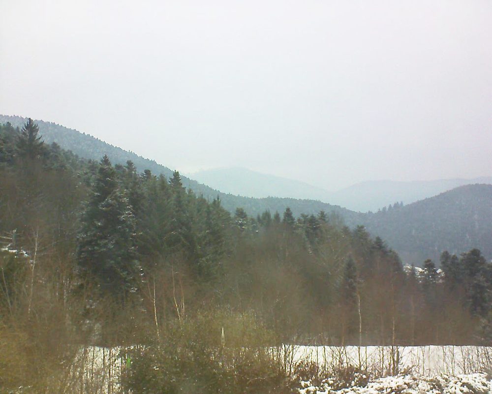 Le petit ballon vu depuis le Domaine Langmatt à Murbach le 01.03.2018 à 15:30 Le petit ballon (Alsace, Vosges) le 01.03.2018 à 15:30