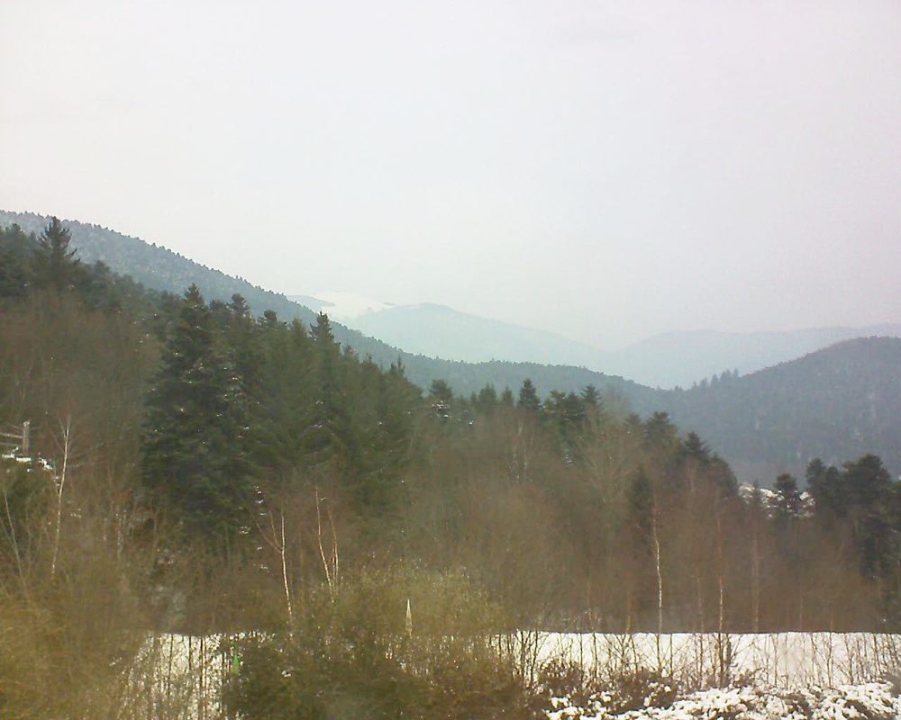 Le petit ballon vu depuis le Domaine Langmatt à Murbach le 02.03.2018 à 11:30 Le petit ballon (Alsace, Vosges) le 02.03.2018 à 11:30