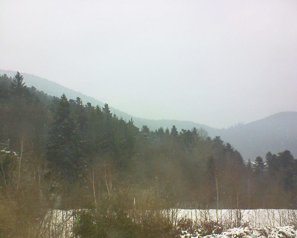 Le petit ballon vu depuis le Domaine Langmatt à Murbach le 02.03.2018 à 12:30 Le petit ballon (Alsace, Vosges) le 02.03.2018 à 12:30