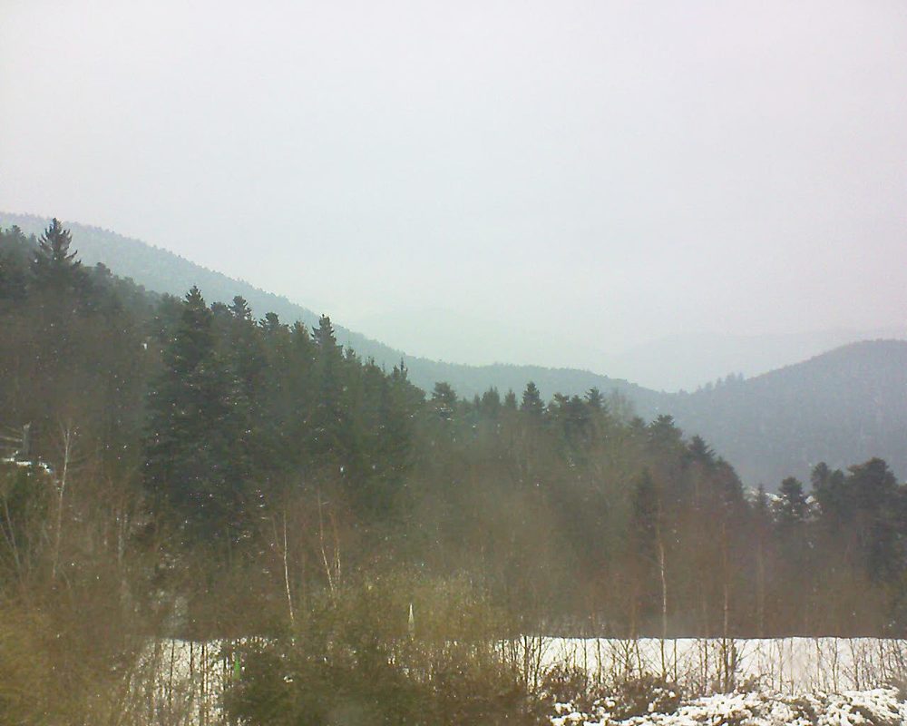 Le petit ballon vu depuis le Domaine Langmatt à Murbach le 02.03.2018 à 12:45 Le petit ballon (Alsace, Vosges) le 02.03.2018 à 12:45