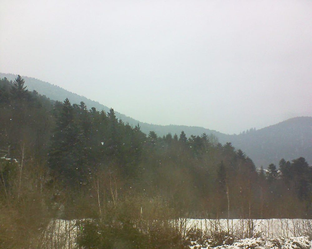 Le petit ballon vu depuis le Domaine Langmatt à Murbach le 02.03.2018 à 13:15 Le petit ballon (Alsace, Vosges) le 02.03.2018 à 13:15