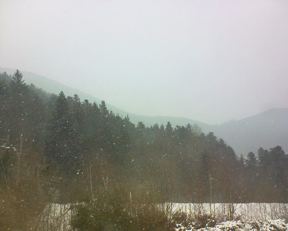 Le petit ballon vu depuis le Domaine Langmatt à Murbach le 02.03.2018 à 13:30 Le petit ballon (Alsace, Vosges) le 02.03.2018 à 13:30