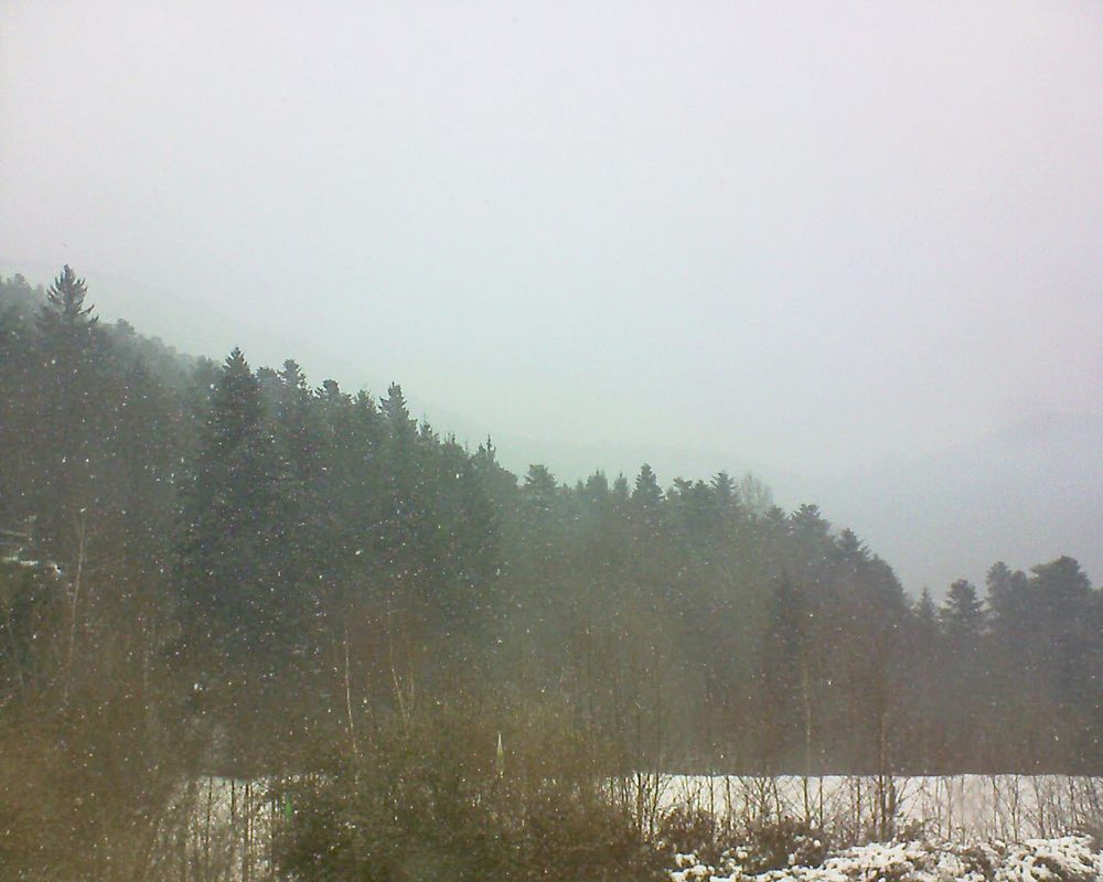 Le petit ballon vu depuis le Domaine Langmatt à Murbach le 02.03.2018 à 14:00 Le petit ballon (Alsace, Vosges) le 02.03.2018 à 14:00