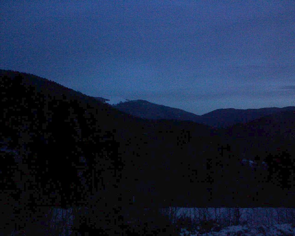 Le petit ballon vu depuis le Domaine Langmatt à Murbach le 03.03.2018 à 06:45 Le petit ballon (Alsace, Vosges) le 03.03.2018 à 06:45