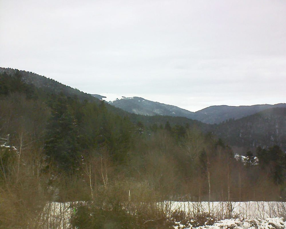 Le petit ballon vu depuis le Domaine Langmatt à Murbach le 03.03.2018 à 10:30 Le petit ballon (Alsace, Vosges) le 03.03.2018 à 10:30