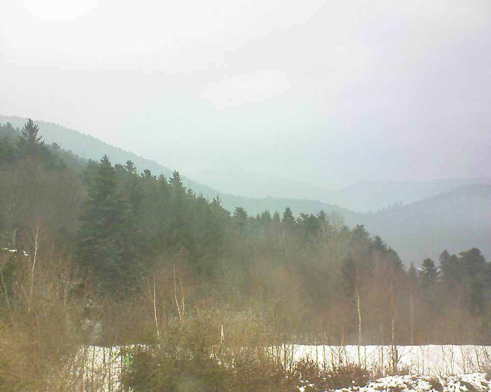 Le petit ballon vu depuis le Domaine Langmatt à Murbach le 03.03.2018 à 15:00 Le petit ballon (Alsace, Vosges) le 03.03.2018 à 15:00