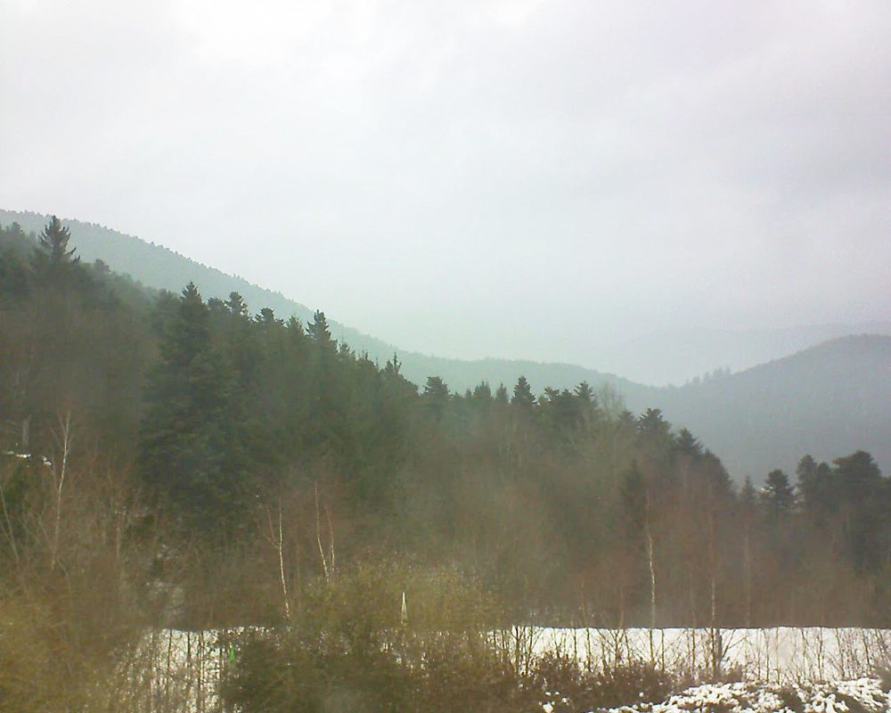 Le petit ballon vu depuis le Domaine Langmatt à Murbach le 03.03.2018 à 15:30 Le petit ballon (Alsace, Vosges) le 03.03.2018 à 15:30