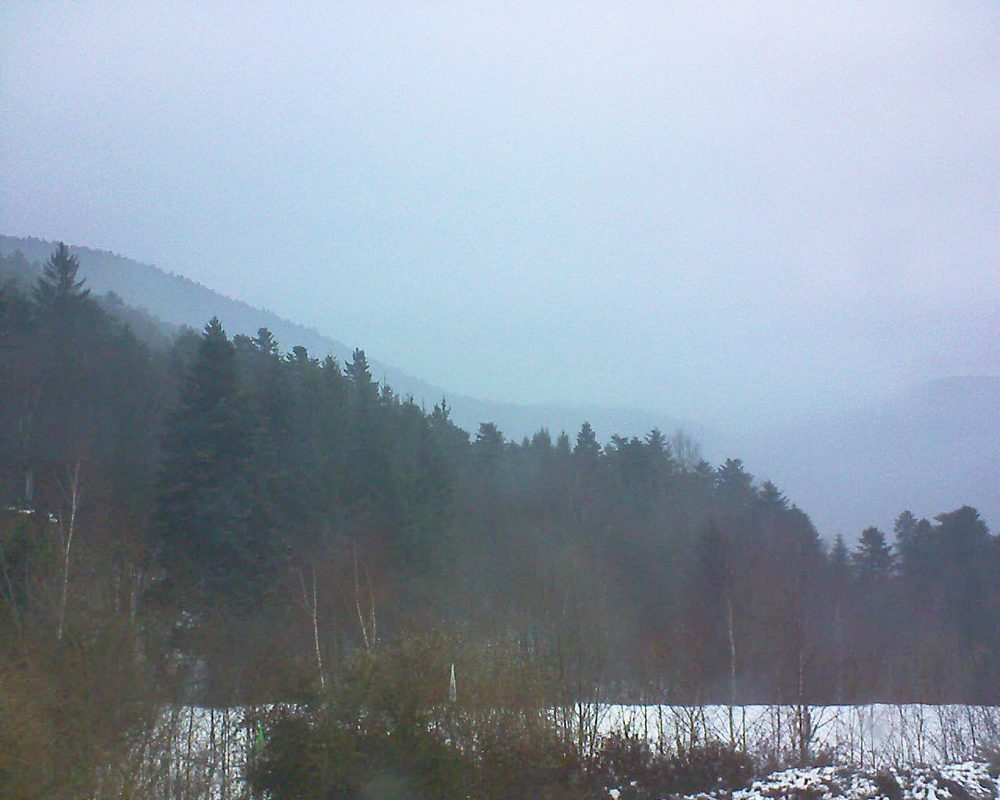 Le petit ballon vu depuis le Domaine Langmatt à Murbach le 03.03.2018 à 18:15 Le petit ballon (Alsace, Vosges) le 03.03.2018 à 18:15