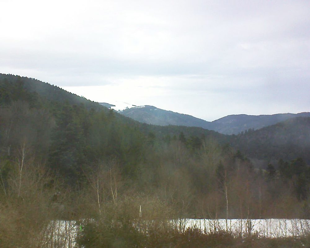 Le petit ballon vu depuis le Domaine Langmatt à Murbach le 04.03.2018 à 17:00 Le petit ballon (Alsace, Vosges) le 04.03.2018 à 17:00