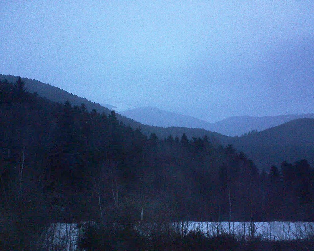 Le petit ballon vu depuis le Domaine Langmatt à Murbach le 04.03.2018 à 18:30 Le petit ballon (Alsace, Vosges) le 04.03.2018 à 18:30