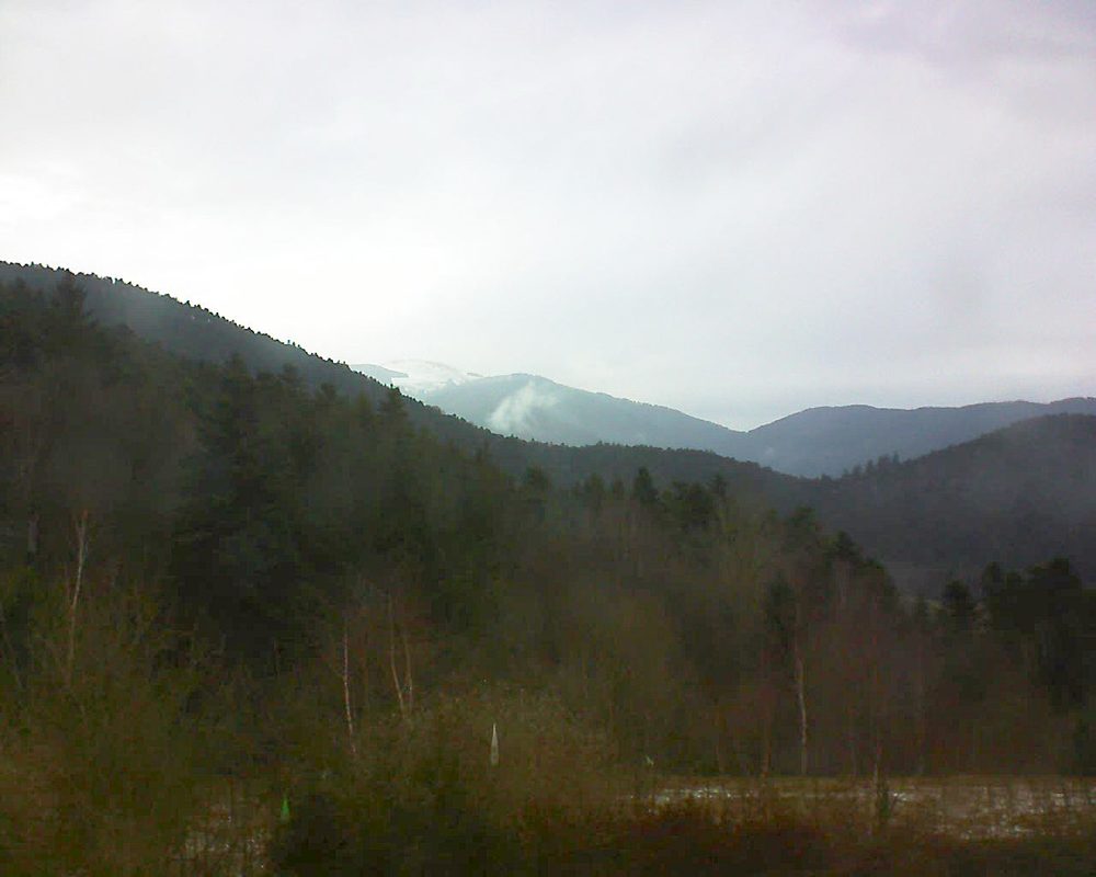 Le petit ballon vu depuis le Domaine Langmatt à Murbach le 06.03.2018 à 15:30 Le petit ballon (Alsace, Vosges) le 06.03.2018 à 15:30