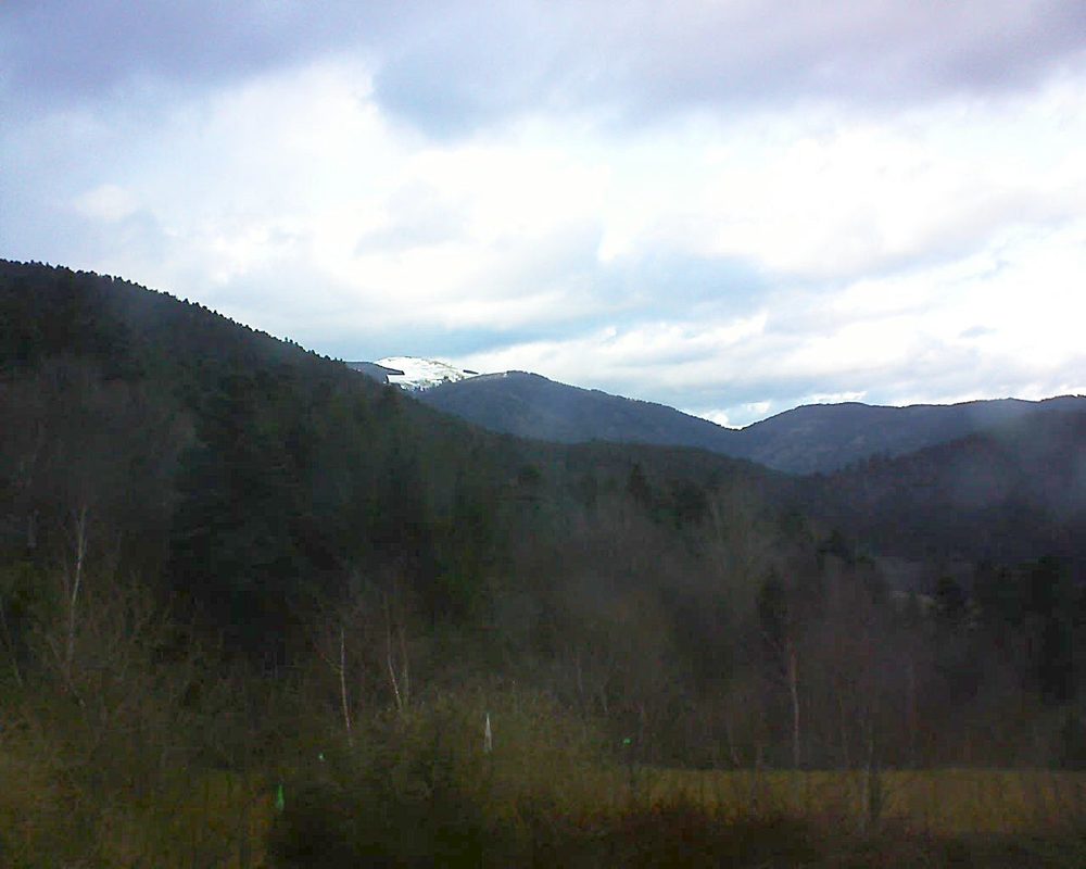 Le petit ballon vu depuis le Domaine Langmatt à Murbach le 07.03.2018 à 17:00 Le petit ballon (Alsace, Vosges) le 07.03.2018 à 17:00