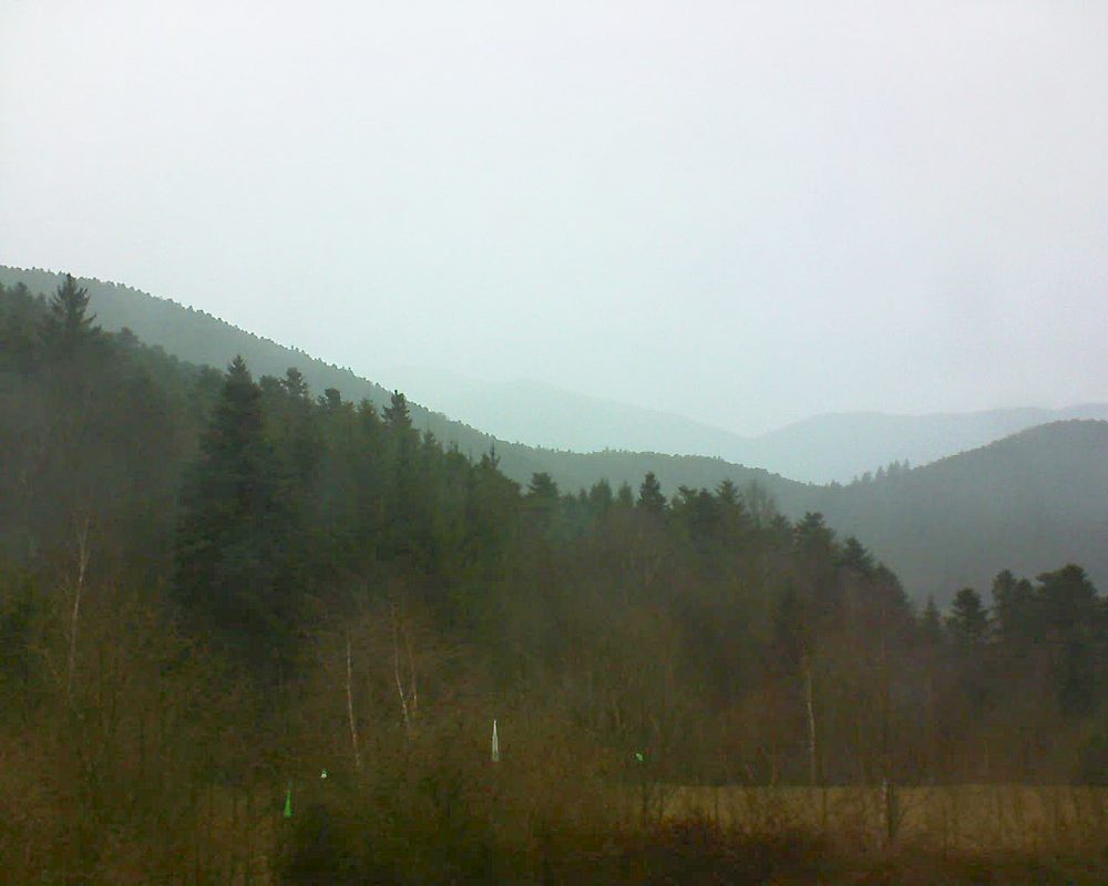 Le petit ballon vu depuis le Domaine Langmatt à Murbach le 11.03.2018 à 09:00 Le petit ballon (Alsace, Vosges) le 11.03.2018 à 09:00