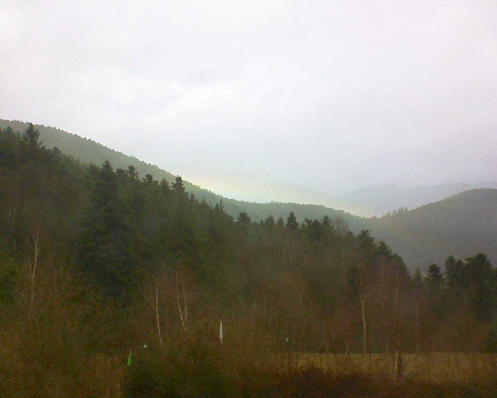 Le petit ballon vu depuis le Domaine Langmatt à Murbach le 12.03.2018 à 12:15 Le petit ballon (Alsace, Vosges) le 12.03.2018 à 12:15