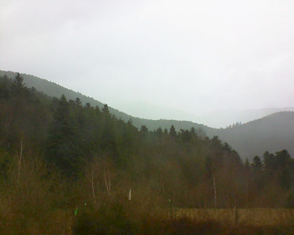 Le petit ballon vu depuis le Domaine Langmatt à Murbach le 12.03.2018 à 13:00 Le petit ballon (Alsace, Vosges) le 12.03.2018 à 13:00