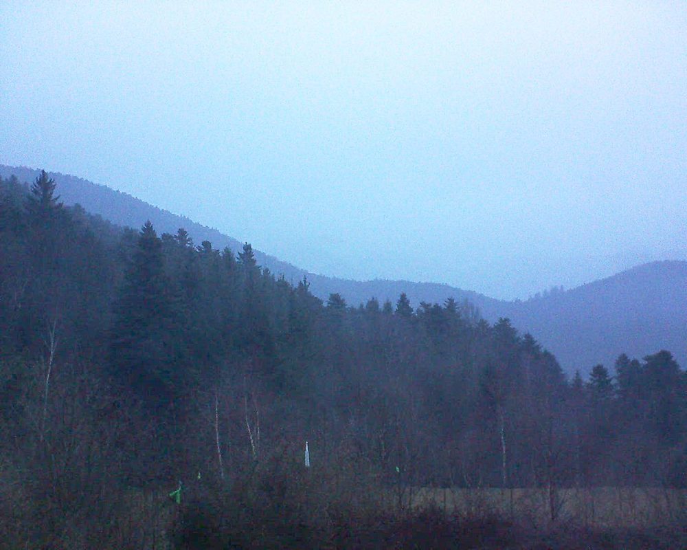 Le petit ballon vu depuis le Domaine Langmatt à Murbach le 12.03.2018 à 18:30 Le petit ballon (Alsace, Vosges) le 12.03.2018 à 18:30
