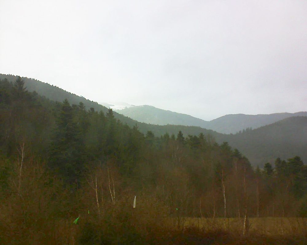 Le petit ballon vu depuis le Domaine Langmatt à Murbach le 13.03.2018 à 14:30 Le petit ballon (Alsace, Vosges) le 13.03.2018 à 14:30