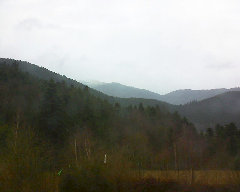 Le petit ballon vu depuis le Domaine Langmatt à Murbach le 13.03.2018 à 16:30 Le petit ballon (Alsace, Vosges) le 13.03.2018 à 16:30