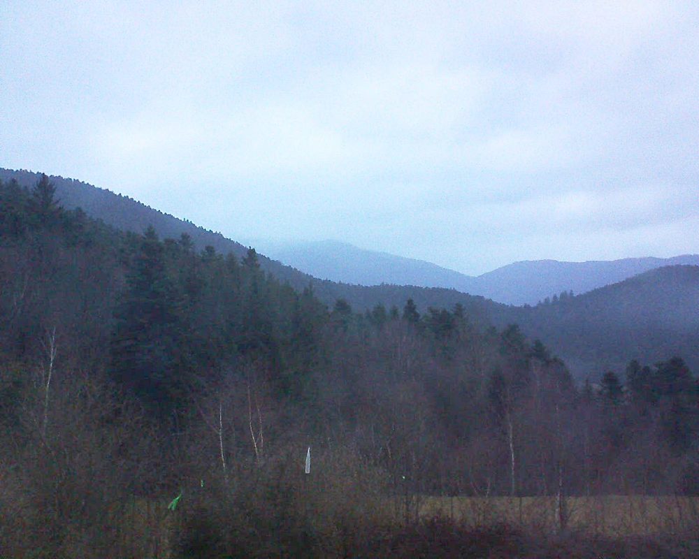 Le petit ballon vu depuis le Domaine Langmatt à Murbach le 13.03.2018 à 18:30 Le petit ballon (Alsace, Vosges) le 13.03.2018 à 18:30