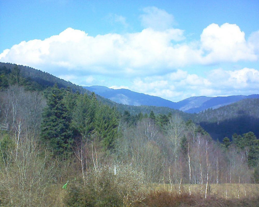 Le petit ballon vu depuis le Domaine Langmatt à Murbach le 14.03.2018 à 13:15 Le petit ballon (Alsace, Vosges) le 14.03.2018 à 13:15