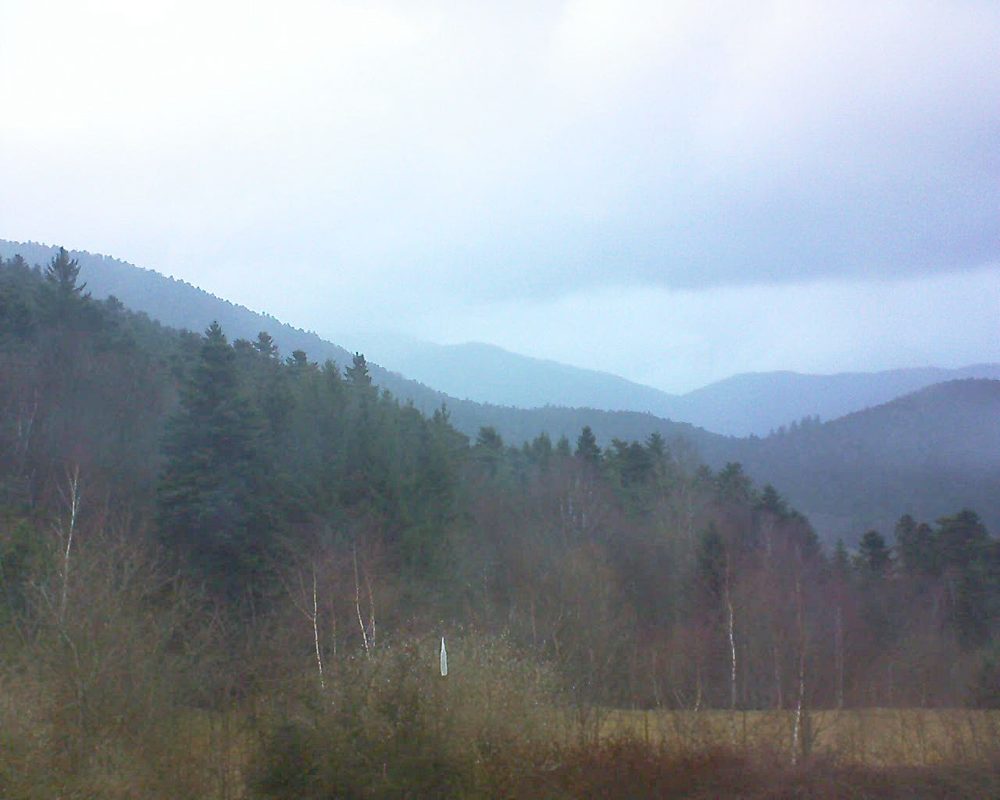 Le petit ballon vu depuis le Domaine Langmatt à Murbach le 15.03.2018 à 18:15 Le petit ballon (Alsace, Vosges) le 15.03.2018 à 18:15